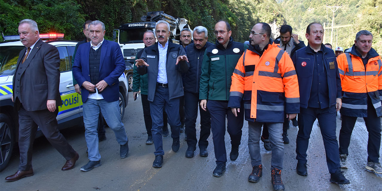 Rize'de Sel Sonrası Çalışmalar Yerinde İncelendi