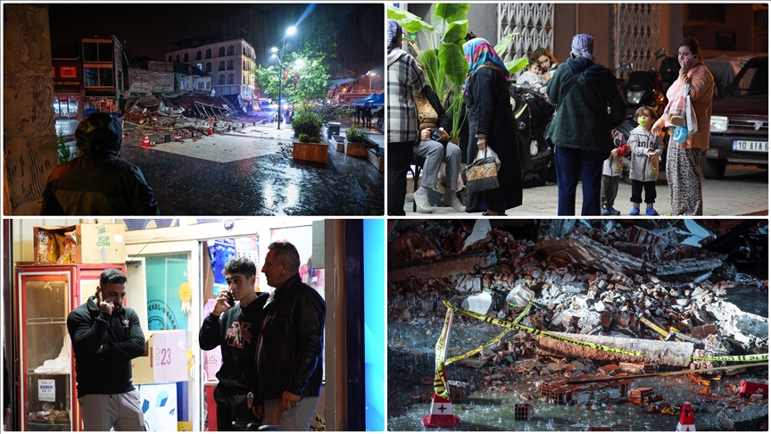 Balıkesir'de 6,1 büyüklüğünde deprem meydana geldi